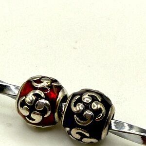 Pandora Asian Retired, Disc RED Zen Charm! RARE!